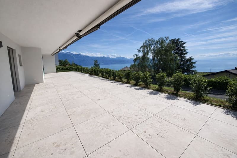 Schöne Aussicht auf den See - mit Terrasse und Garten (9)