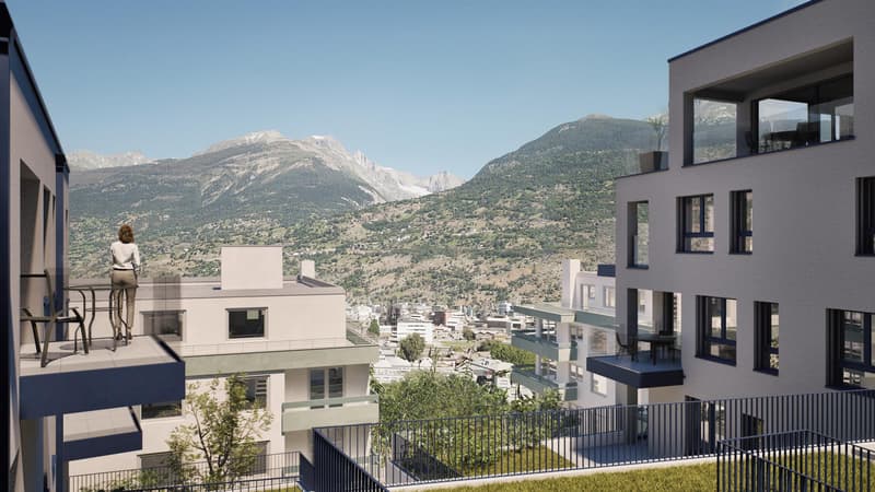 Einmalig wohnen, dauerhaft geniessen - Weingartenweg 26-30, Visp (3)