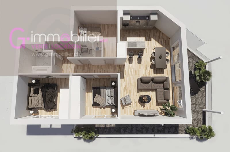 Monthey - new construction - 4.5 rooms of 121m2 on the 2nd floor (3)