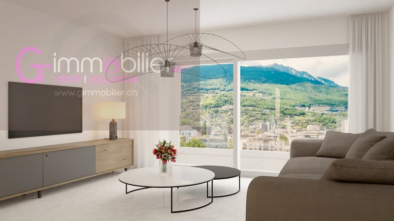 For sale in Monthey, 3.5 rooms of 104m2 on the 1st floor (5)