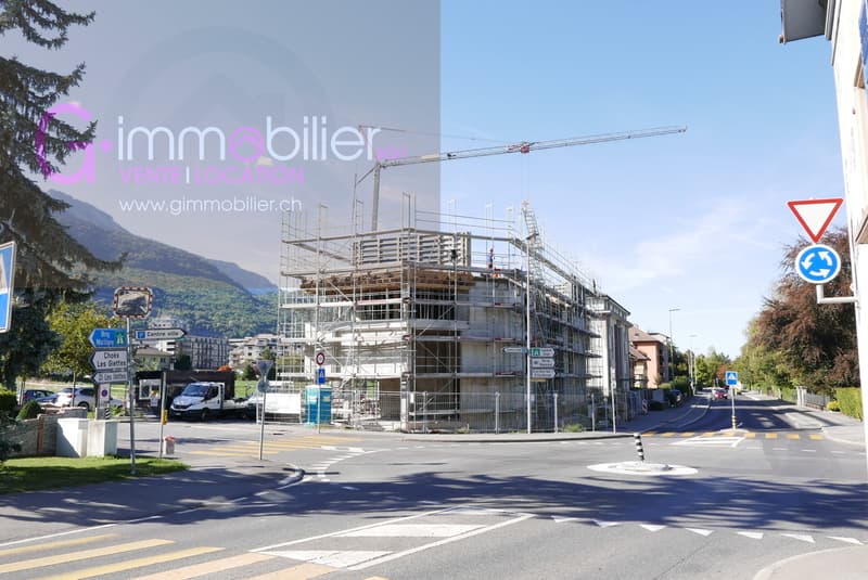 A vendre à Monthey, 3,5 pièces de 104m2 au 1 er étage (1)