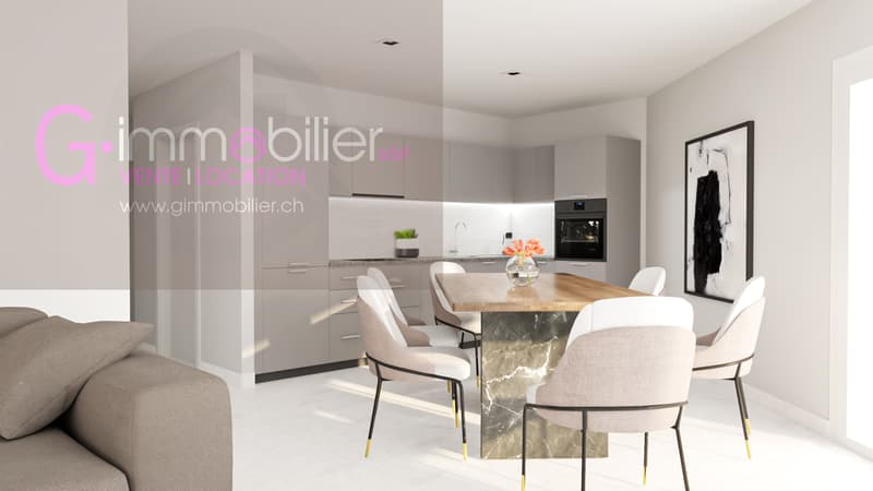 For sale in Monthey, 3.5 rooms of 104m2 on the 1st floor (4)