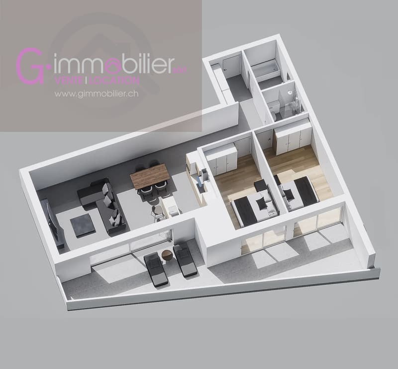 New construction in Monthey - Contemporary apartments in the heart of the station district (5)