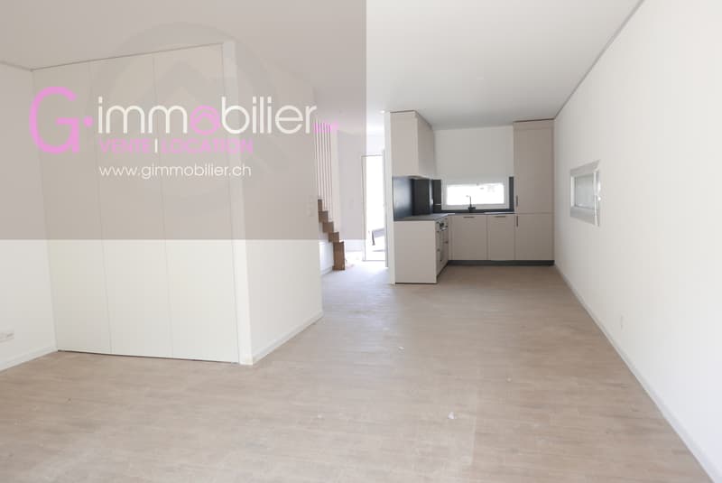 Zu vermieten Duplex 2,5 Zimmer neu mit 86m2 und privatem Garten von 75m2 (5)