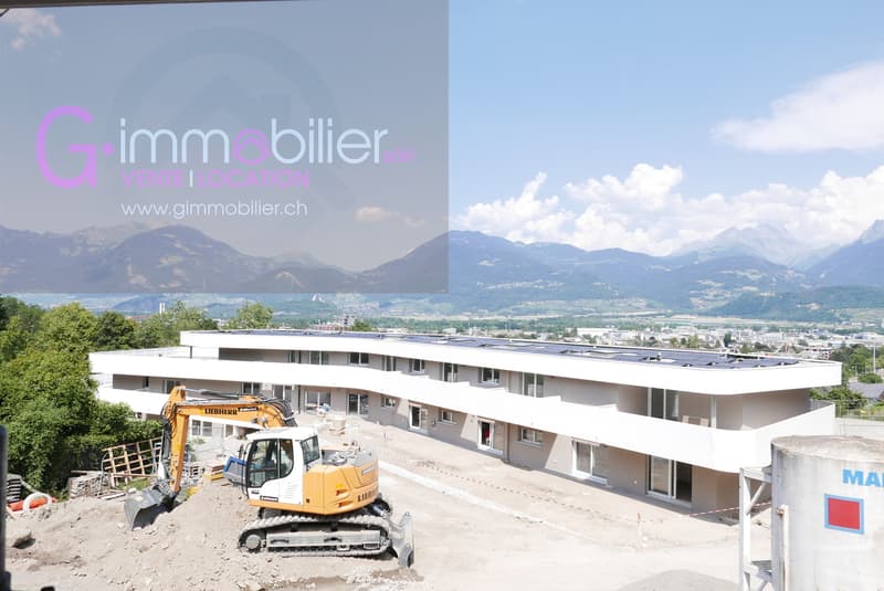 Zu vermieten Duplex 2,5 Zimmer neu mit 86m2 und privatem Garten von 75m2 (1)