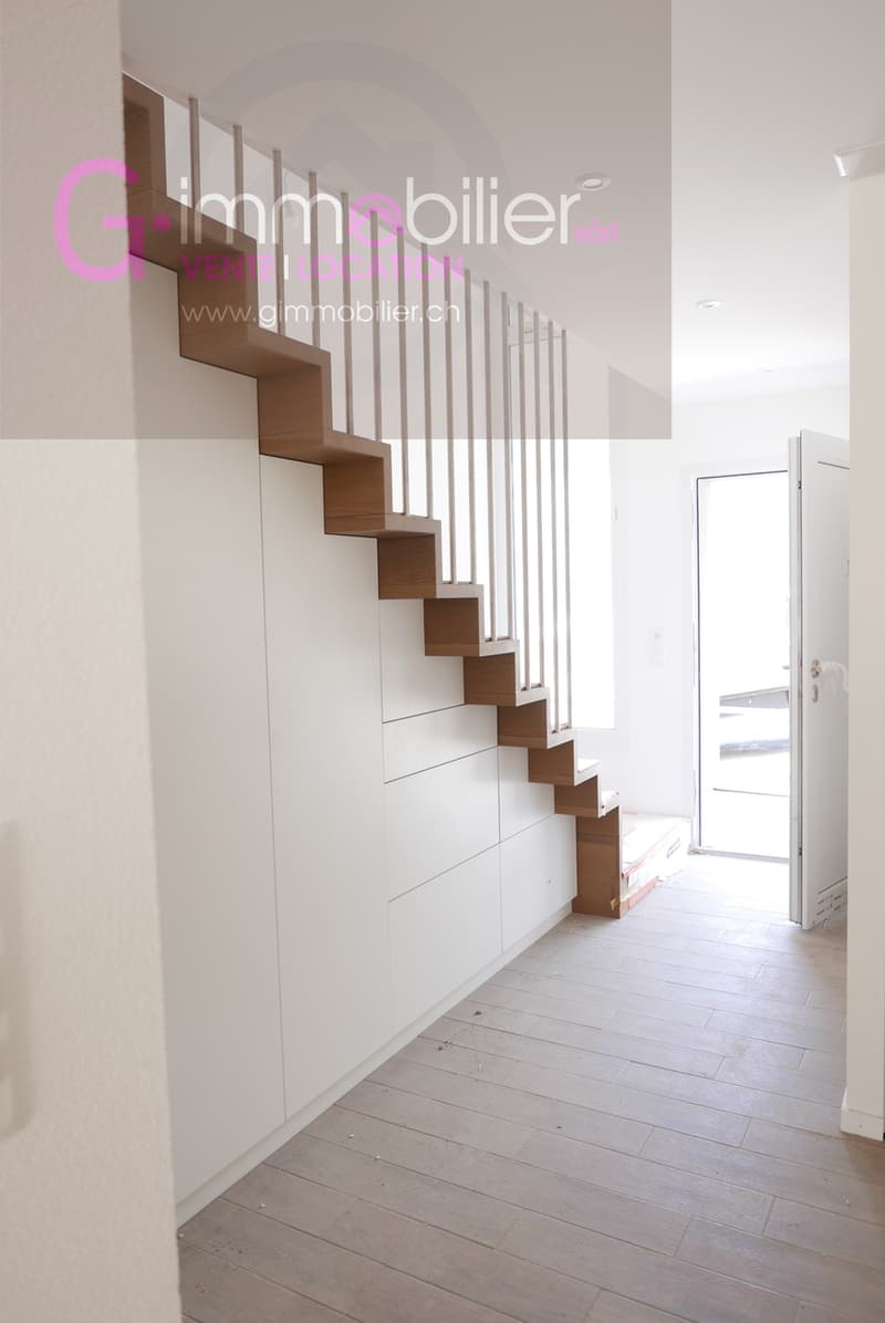 Zu vermieten Duplex 2,5 Zimmer neu mit 86m2 und privatem Garten von 75m2 (8)