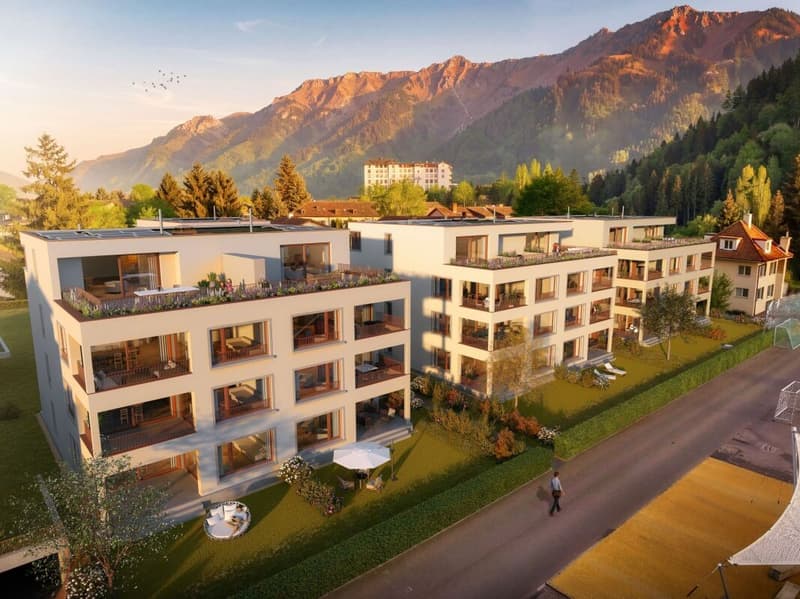 Exklusive 3-Zimmer-Wohnung im Zentrum von Interlaken, Neubau Guisan Park (1)