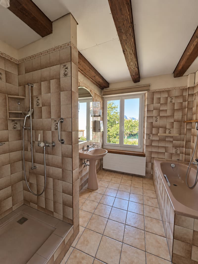 Maison villageoise avec vue: un beau potentiel à réléver (8)