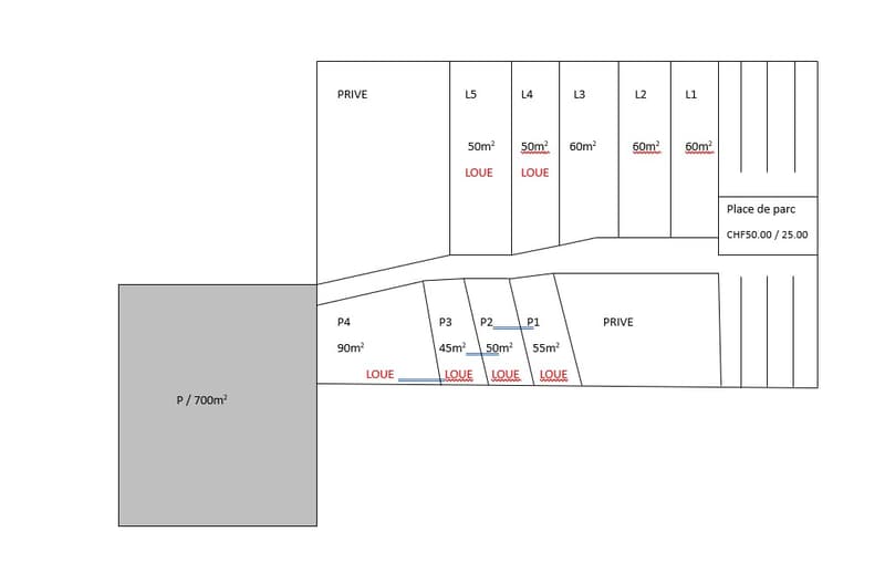 Layout of property with various room and space sizes, including multiple living areas and parking information