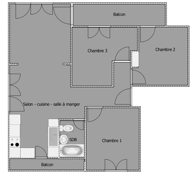 Appartamento di 4 locali con balconi e garage a Val-de-Ruz (15)