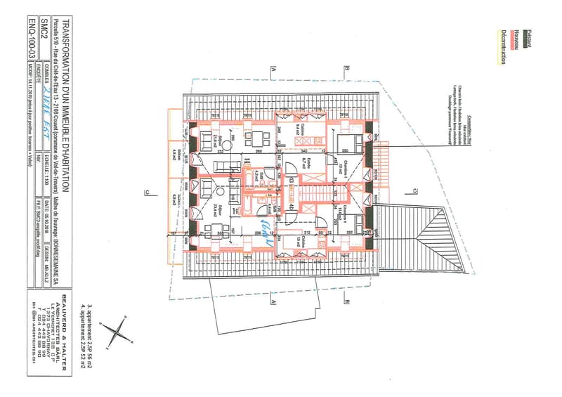 living room, kitchen, 2 bedrooms, 2 bathrooms, balcony