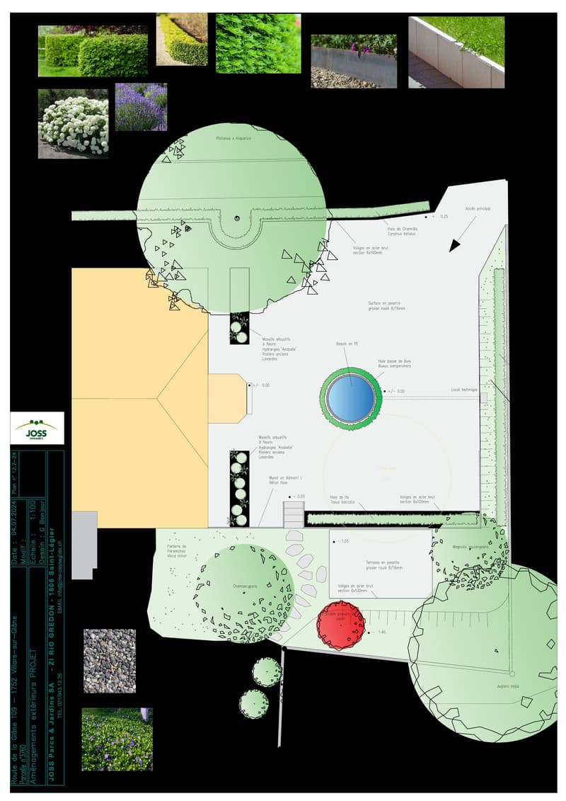 Projet de réaménagement extérieur, sous réserve d'approbation