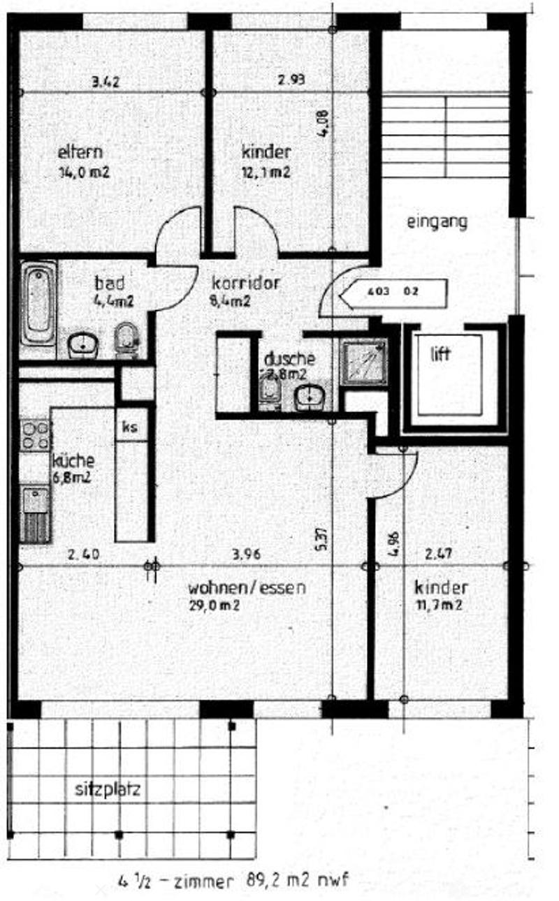 Wohnung mit Gartensitzplatz / Appartement avec terrasse (2)