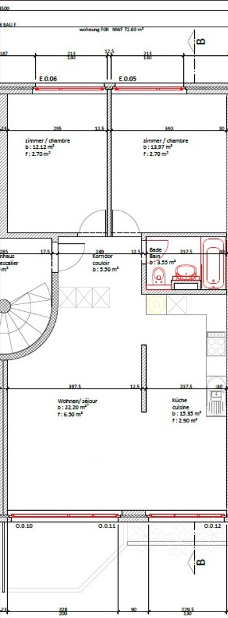 Grundriss 40601-40603