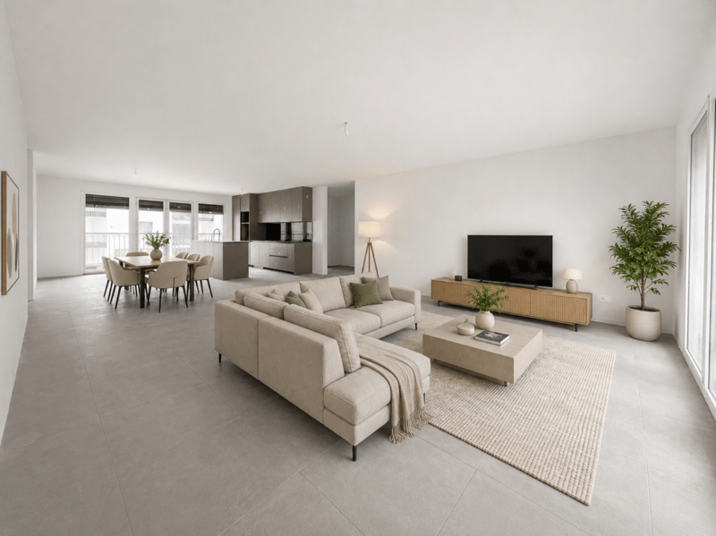 Neue 4,5-Zimmer-Wohnung im Erdgeschoss in Farvagny (1)