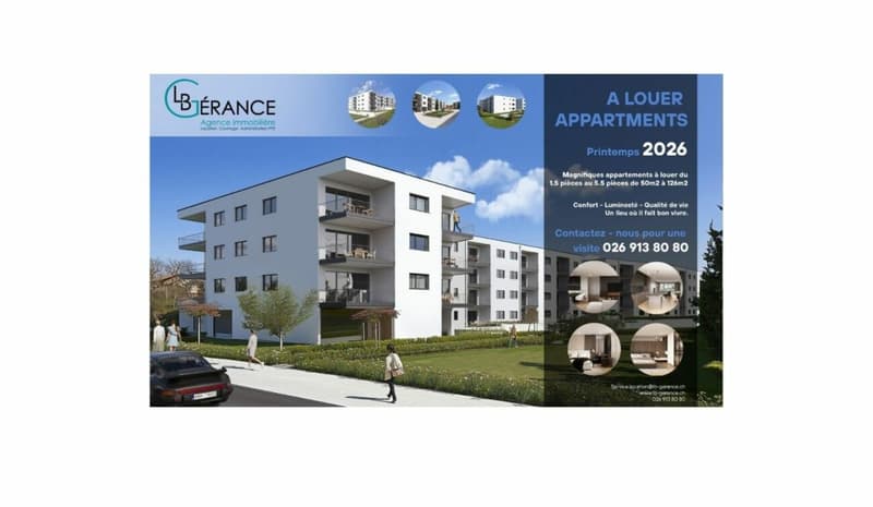 Appartement neuf de 3.5 pièces au 1er étage à Farvagny (9)