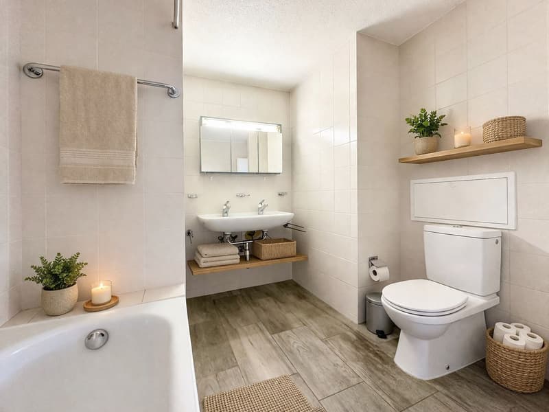 Salle de bains attenante à la chambre