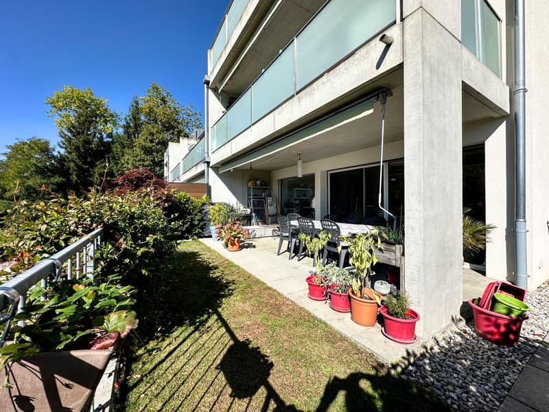 Schönes Familienapartment mit Balkon-Garten und freier Sicht (12)