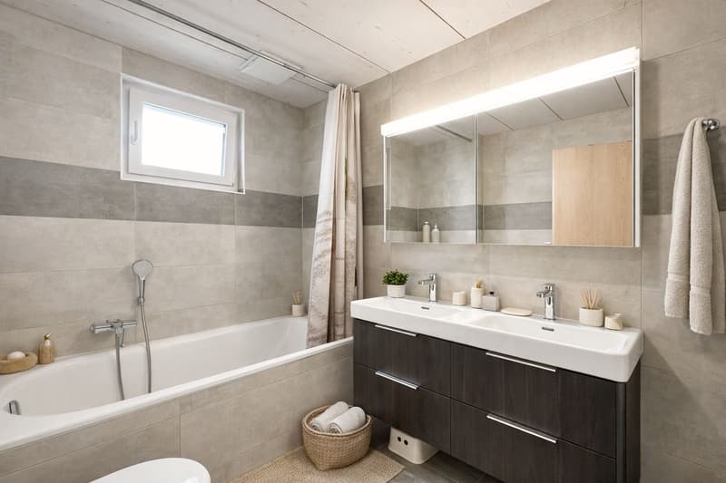 Salle de bains de l'étage