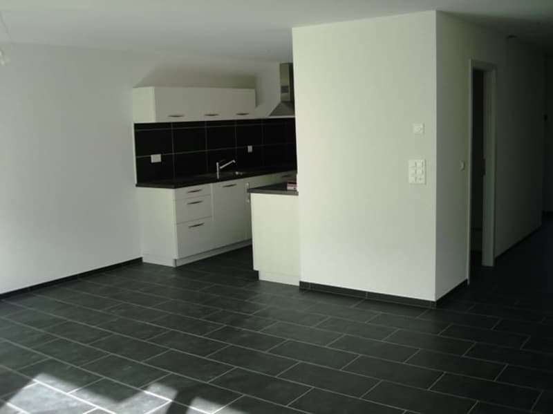 kitchen, white cabinets, black tiles, kitchen island, modern lighting, power outlets