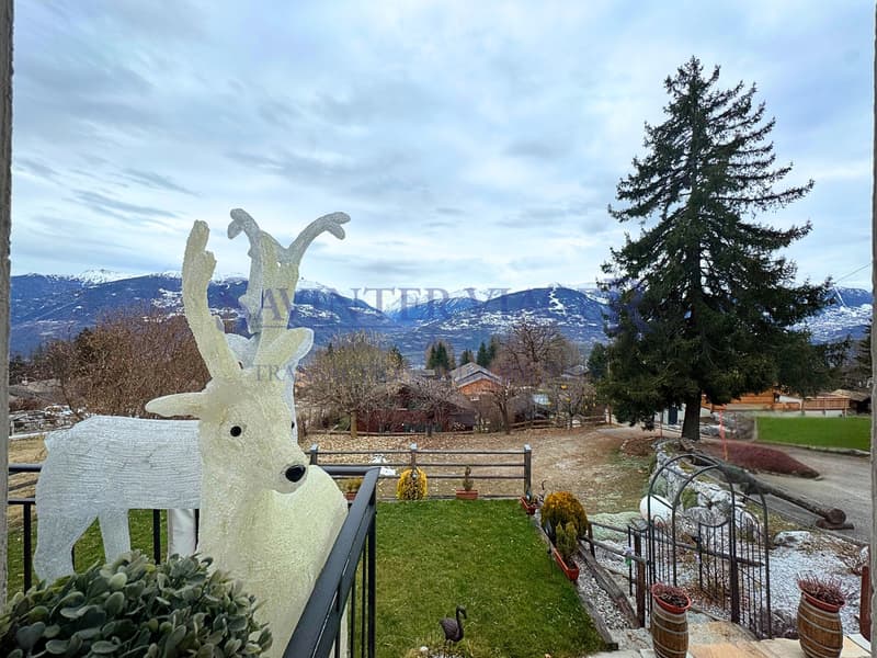 Savièse, Chalet rustique avec une magnifique vue - Viager occupé (12)