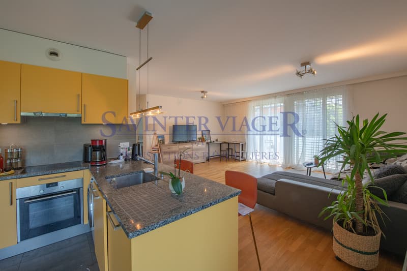 Carouge - Élégant 3 pièces avec vaste balcon et vue dégagée (5)