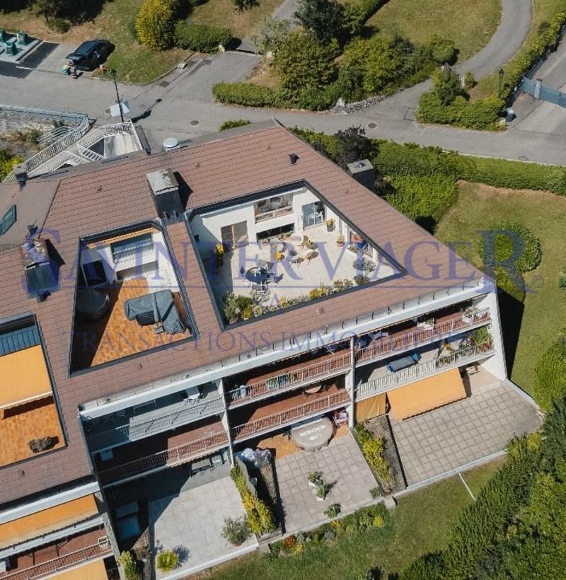 Villa sur les toits. Terrasse de 60m2. Vue lac 180. VIAGER. (10)