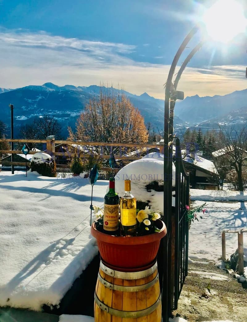Savièse, Chalet rustique avec une magnifique vue - Viager occupé (2)