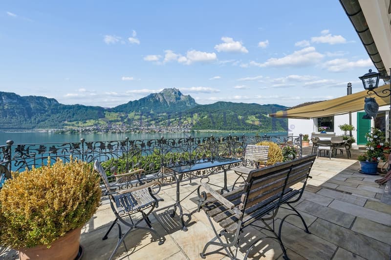 Bien d'exception/vue lac. Kastanienbaum-Suisse. Viager. (3)