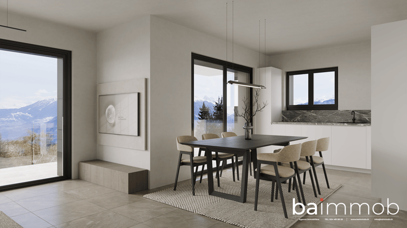 Magnifique appartement 3,5 pièces de 109m2 avec une vue panoramique sur les alpes ! (6)