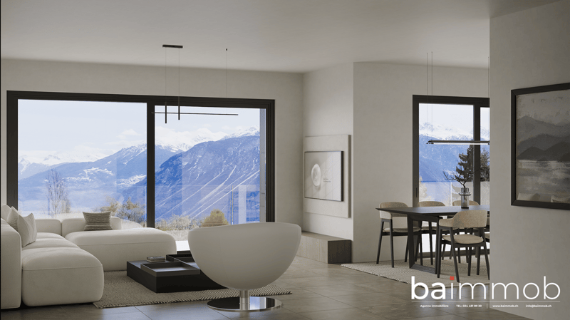 Magnifique appartement de 3,5 pièces avec terrasse et jardin privatif à Crans-Montana ! (4)