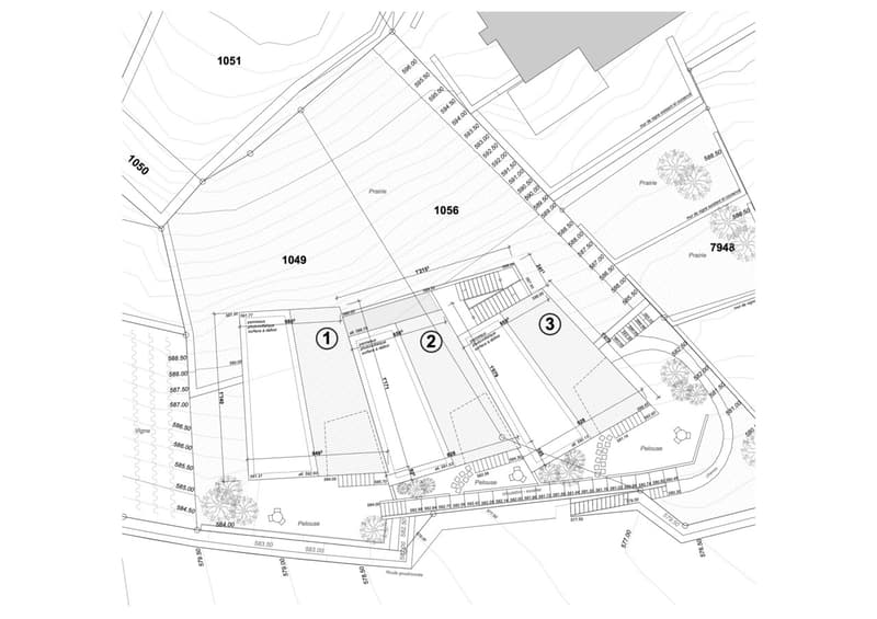 Plan de situation villa 1 Ouest