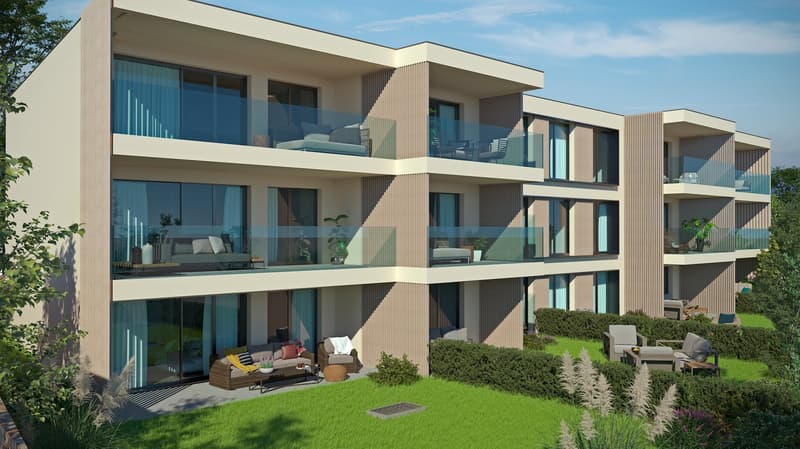 New project in Bevaix – 3.5-room apartment on the 2nd floor with balcony (lot M) (1)