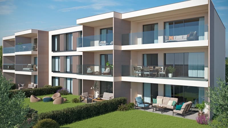 New project in Bevaix – 4.5-room apartment on the ground floor with garden (lot E) (1)