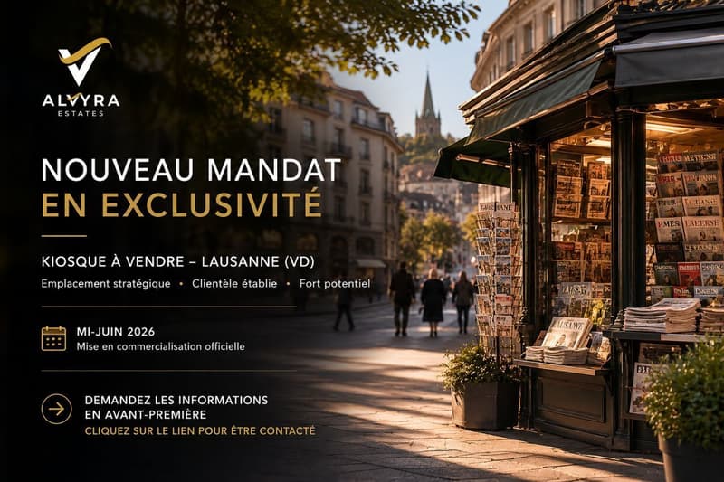 Kiosque idéalement situé à Lausanne - Opportunité clé en main (1)