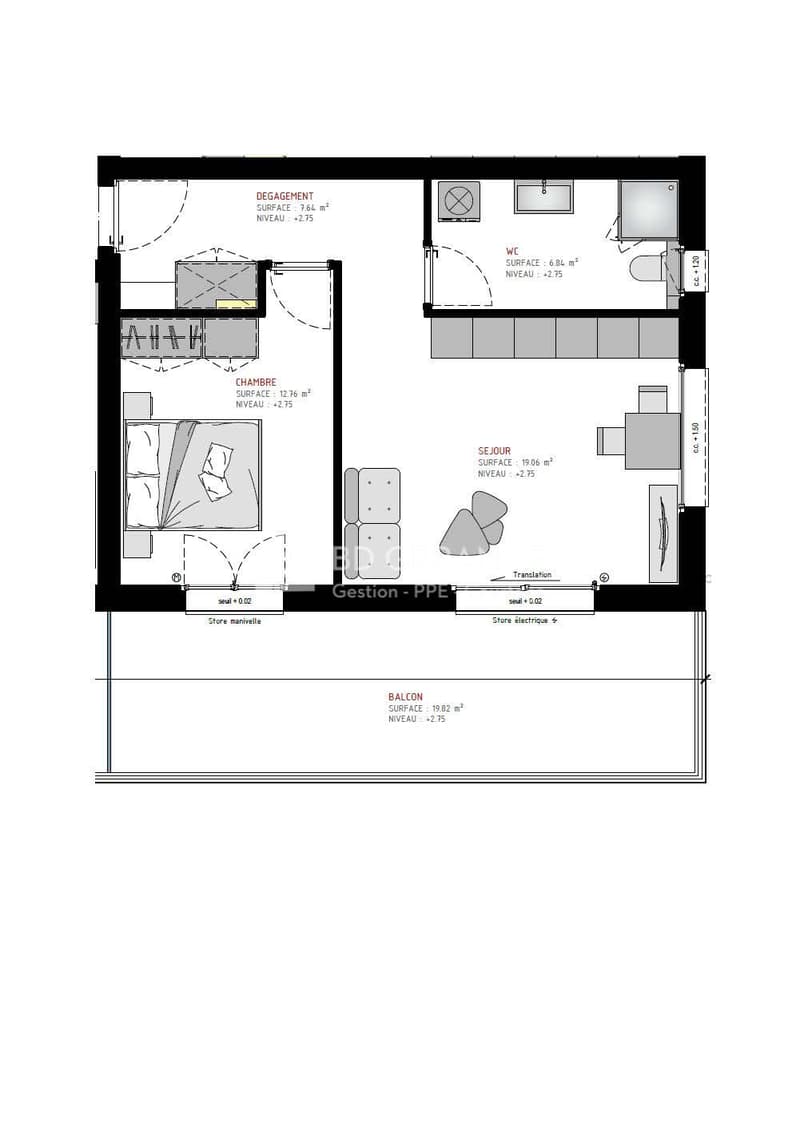 Spacieux appartement 1.5 pièces avec balcon (7)