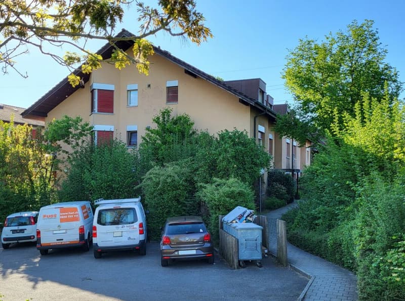 Appartement de 3.5 pces au rez-de-chaussée avec terrasse et pelouse / 3.5-Zimmer-Wohnung im Erdgeschoss mit Terrasse und Rasen Bösingen (6)