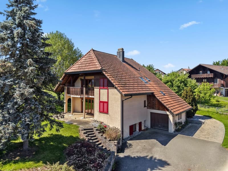 Villa mit 2 Apartments auf einem 1'144 m² großen Grundstück in Massonnens (2)