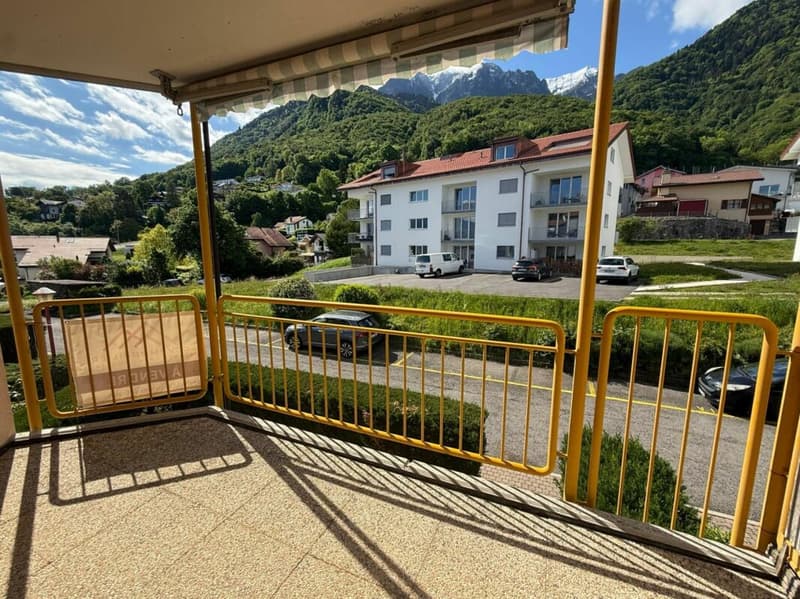 Balcon vue montagnes