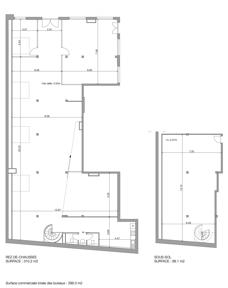Floor plan with labeled sections including living room, bedrooms, and a kitchen