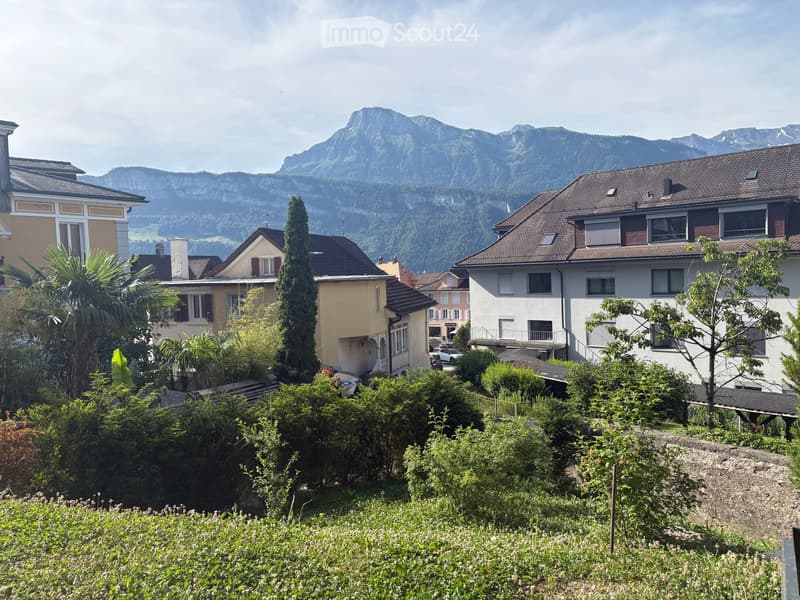 Terrasse mit Bergsicht