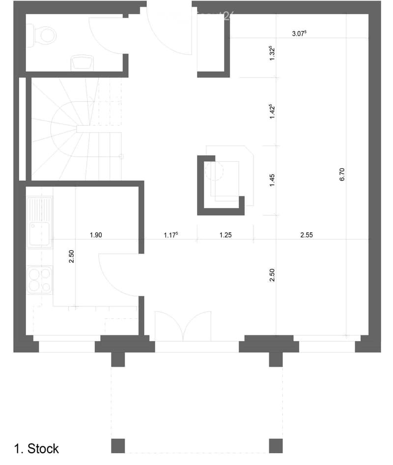 Grundriss 1. Stock