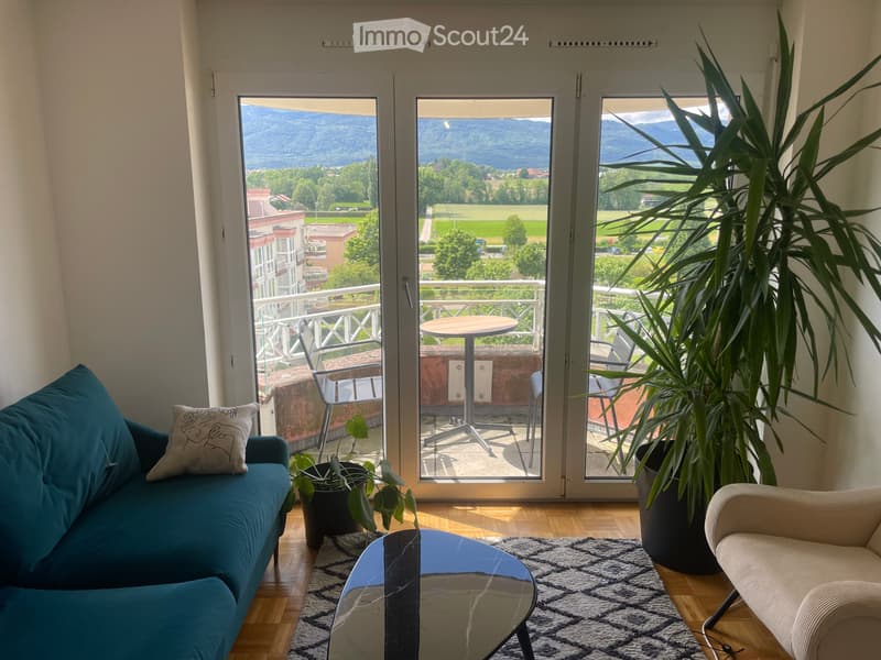 Subaffitto arredato a Nyon - 2 locali con balcone e vista aperta (1)