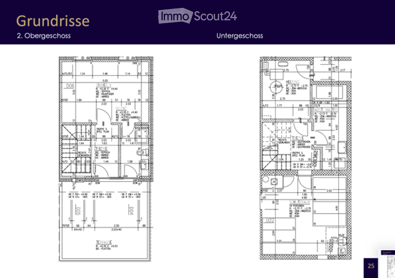 Floor plan showing the layout of the second floor and basement of a building, including labeled rooms and dimensions.