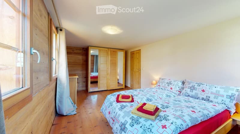 Charming 3.5-room apartment with mountain views in Unterbäch (8)