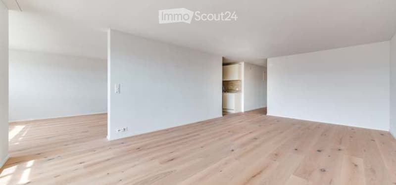 Empty room with light wooden flooring and white walls. No furniture or equipment visible.
