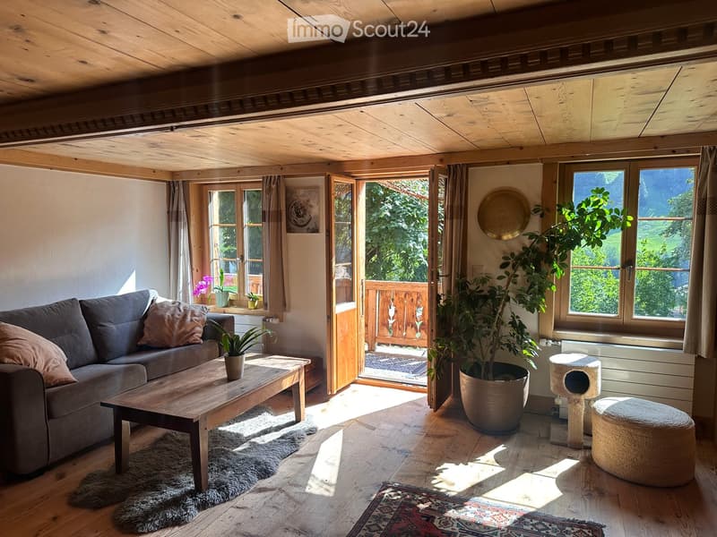 Grand Chalet en vieux bois de Caractère à L'Etivaz – 12 pièces - jardin - 5 places de parc (5)