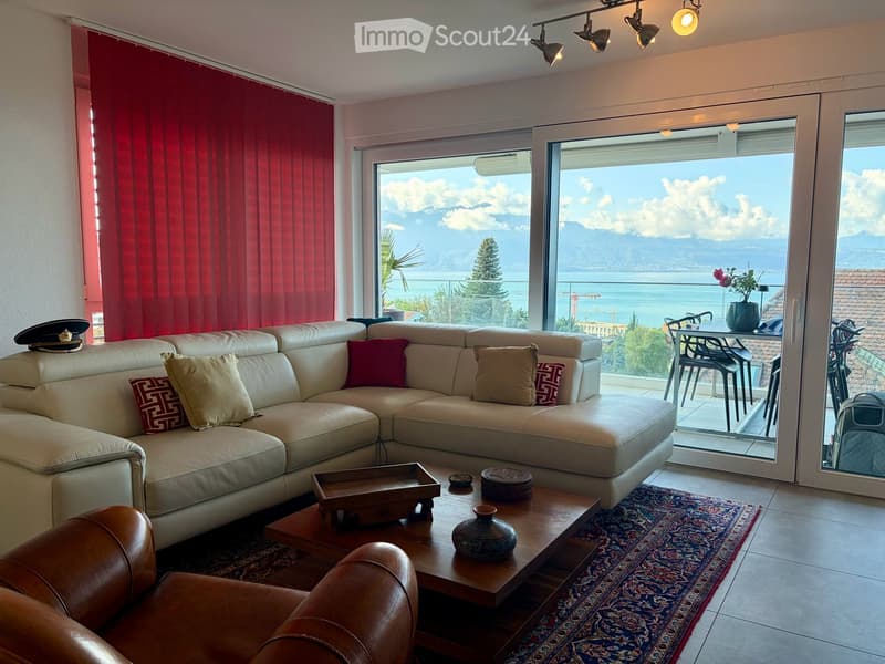 Reprise de bail - 2.5 pièces neuf 65.9m2 + terrasse 18.4m2 + cave + Place de parc, VUE LAC (1)