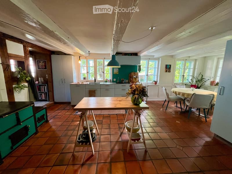 A rare home with an Atelier, mature garden and private bridge in charming Rifferswil (4)