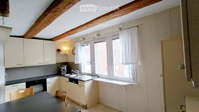 modern kitchen, stainless steel appliances, wooden ceiling, white cabinets, granite countertop, sink, dishwasher